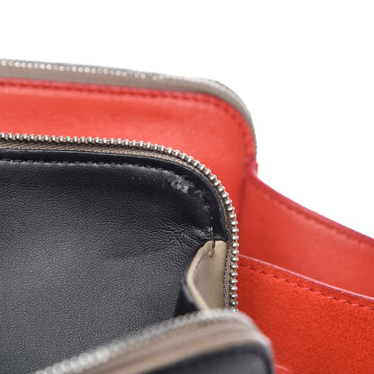 Celine Calfskin Suede Tri-Color Double Zip Trapeze 14 of 24