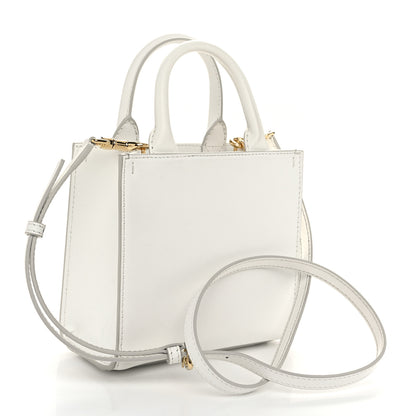 Dolce & Gabbana Calfskin Small DG Daily Shopper Tote White 3 of 9
