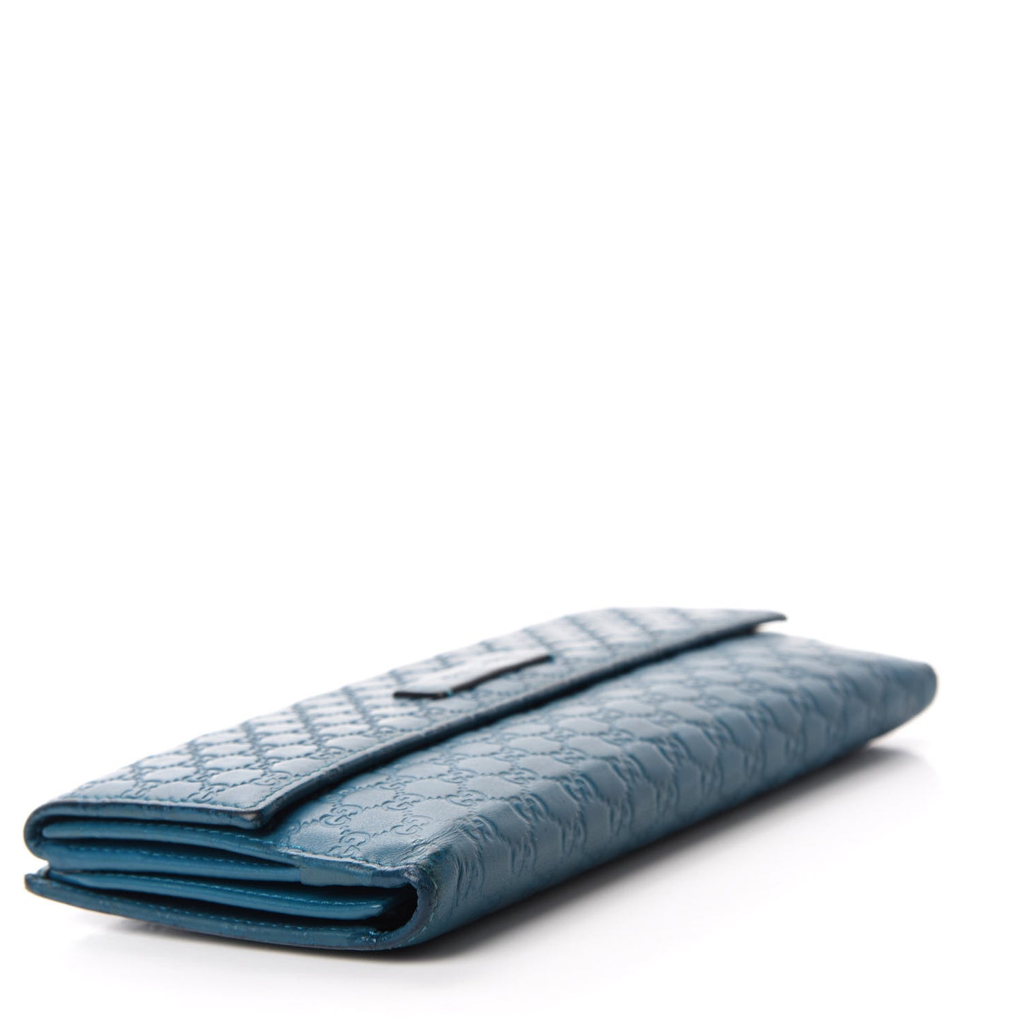 Microguccissima Continental Flap Wallet Deep Cobalt