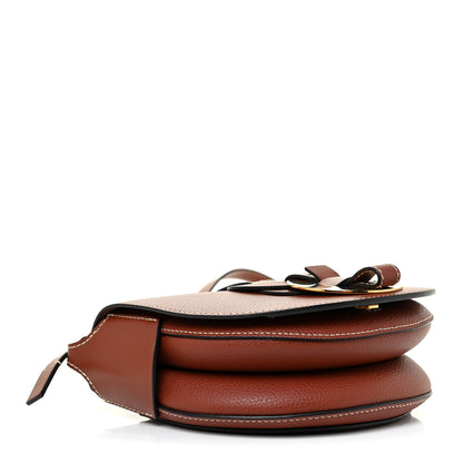 Chloe Grained Calfskin Small Darryl Saddle Crossbody Bag Sepia Brown 4 of 11