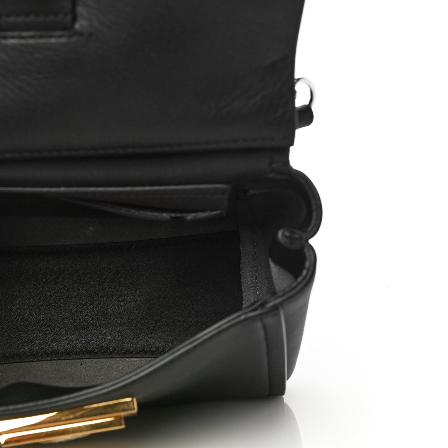 Calfskin Mini Mystic Shoulder Bag Black
