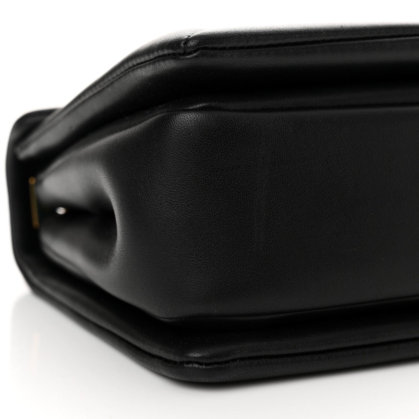 Nappa One Stud Chain Clutch Black