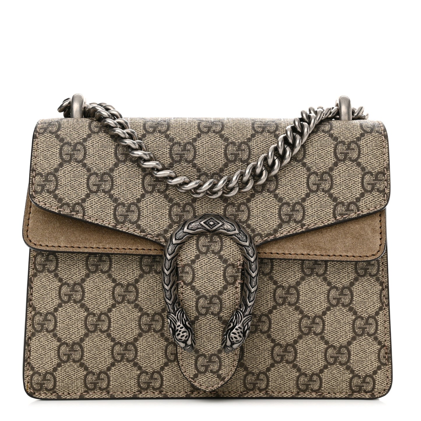 GG Supreme Monogram Mini Dionysus Shoulder Bag Taupe