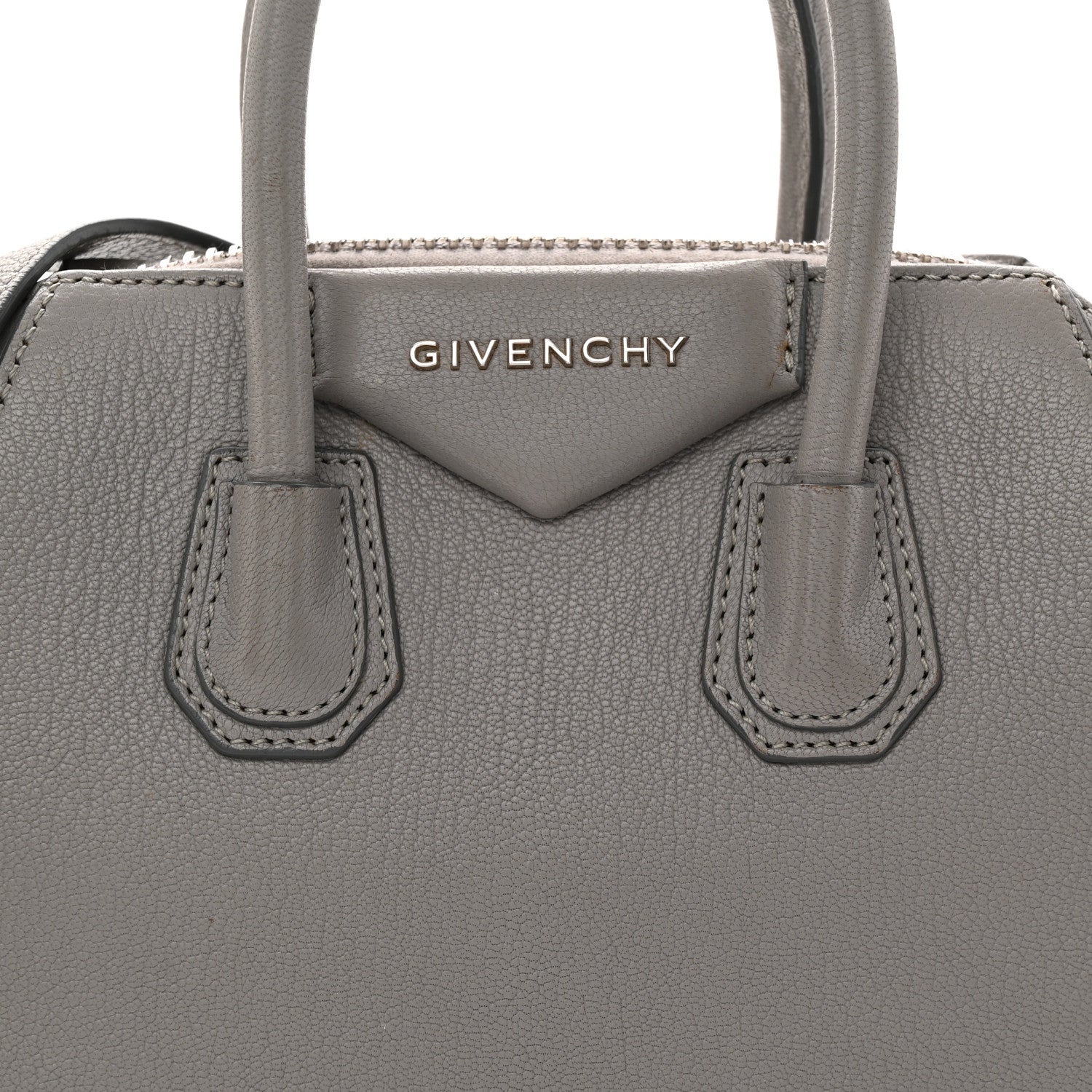 Givenchy Sugar Goatskin Mini Antigona Pearl Grey 8 of 16