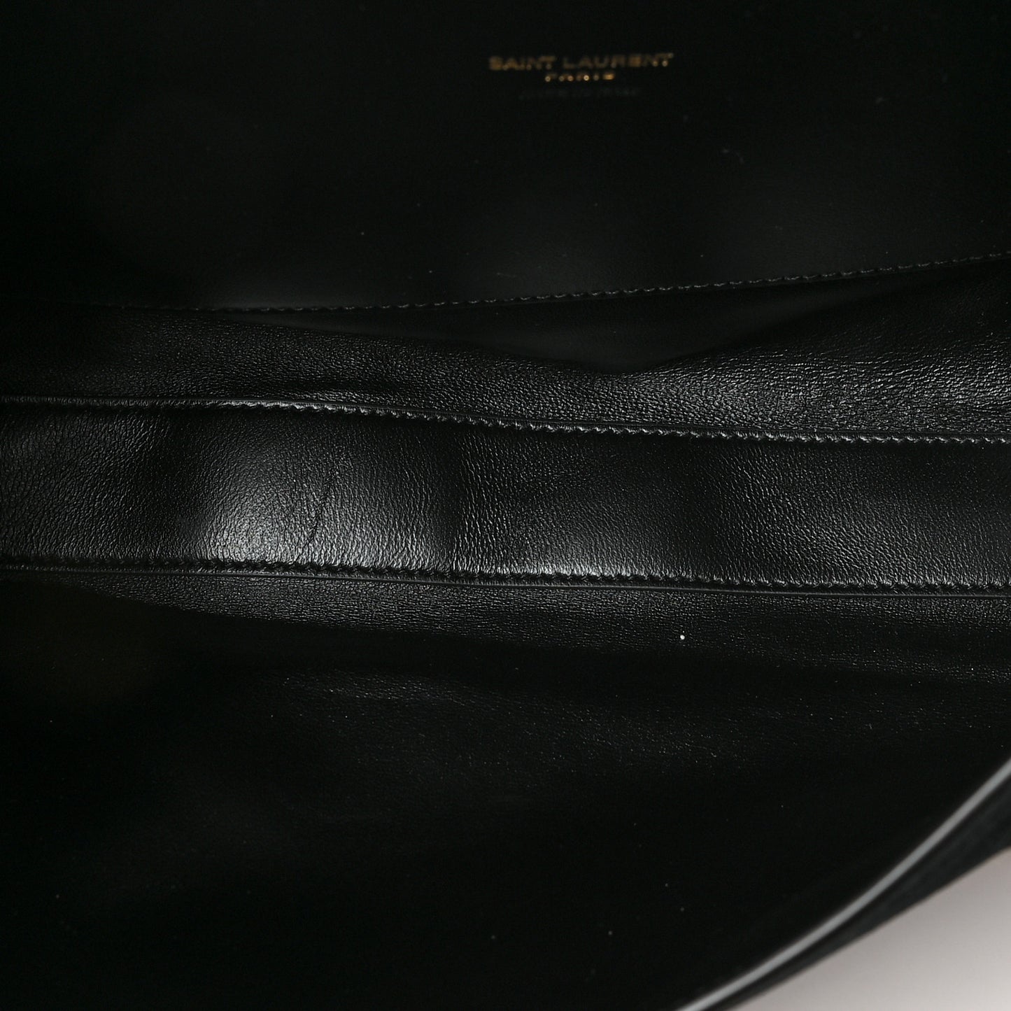 Smooth Calfskin Suede Medium Reversible Monogram Kate Satchel Black