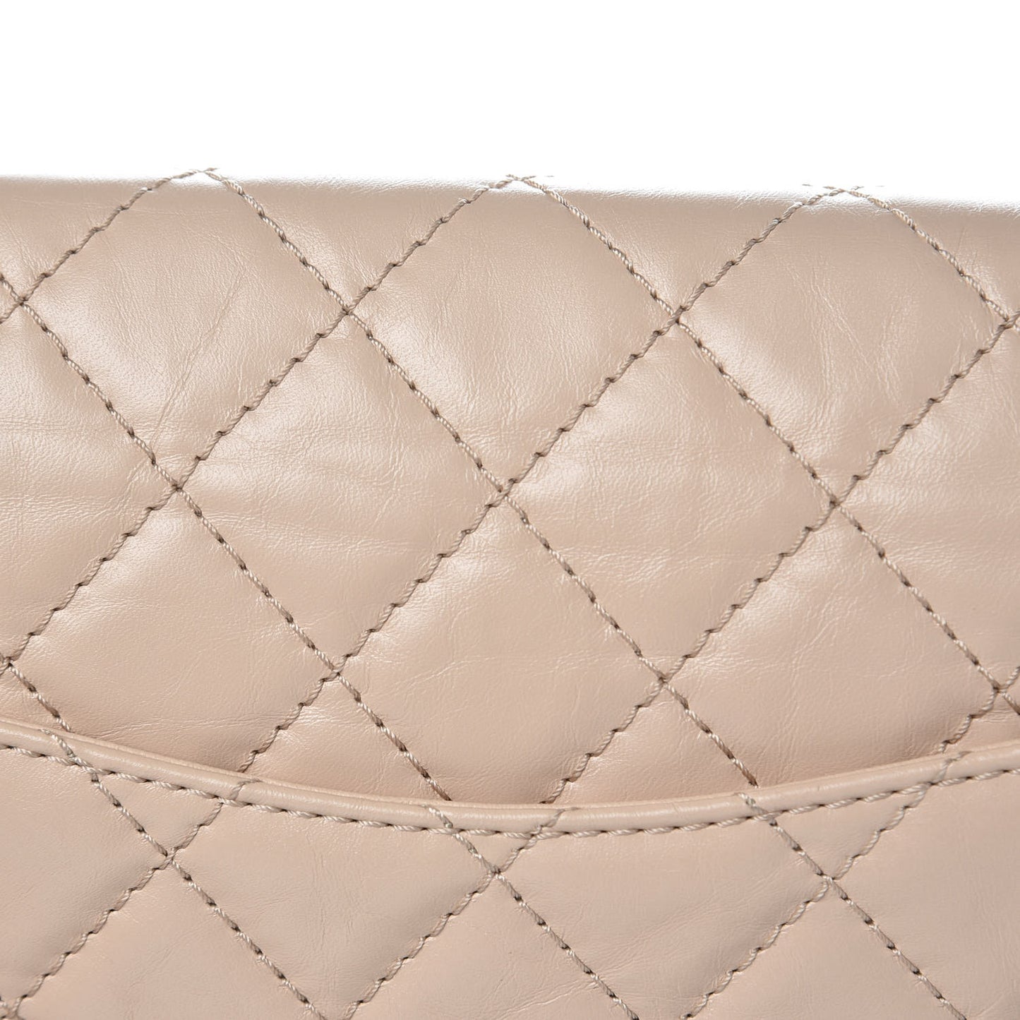 Aged Calfskin Quilted 2.55 Reissue 226 Flap Light Beige