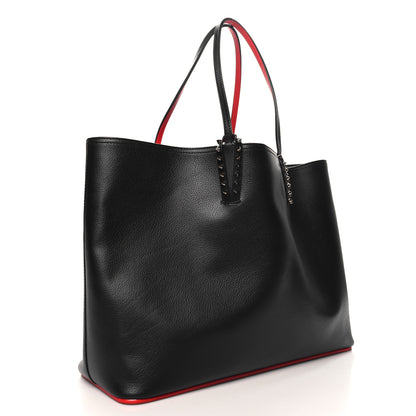 Christian Louboutin Calfskin Empire Spikes Small East West Cabata Tote Black 4 of 11