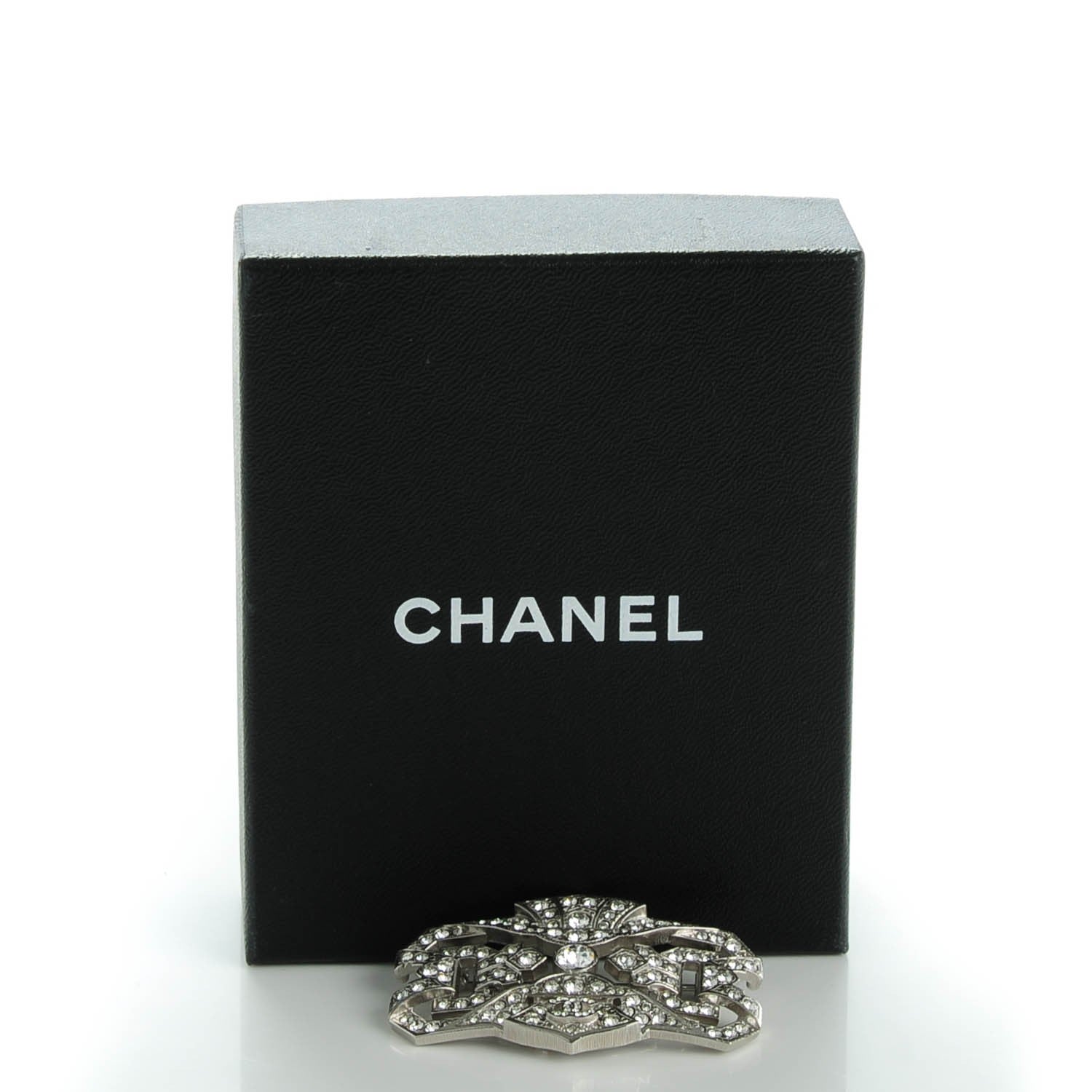Chanel Crystal Brooch Silver 6 of 6