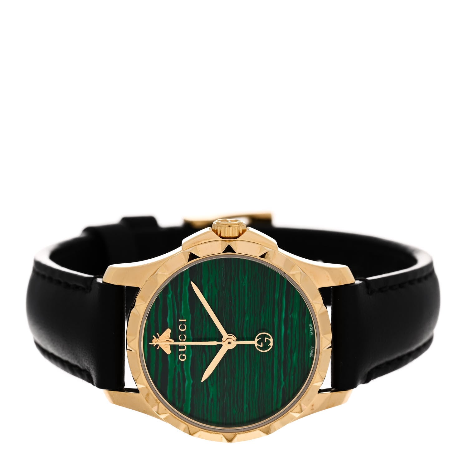Gucci Stainless Steel Calfskin 28mm G-Timeless Quartz Watch Green 2 of 5