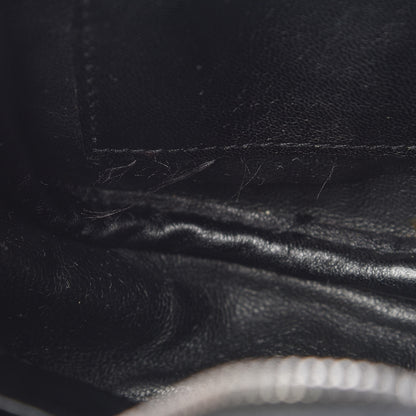 Saint Laurent Calfskin Crocodile Embossed Monogram Blogger Bag Black 7 of 11