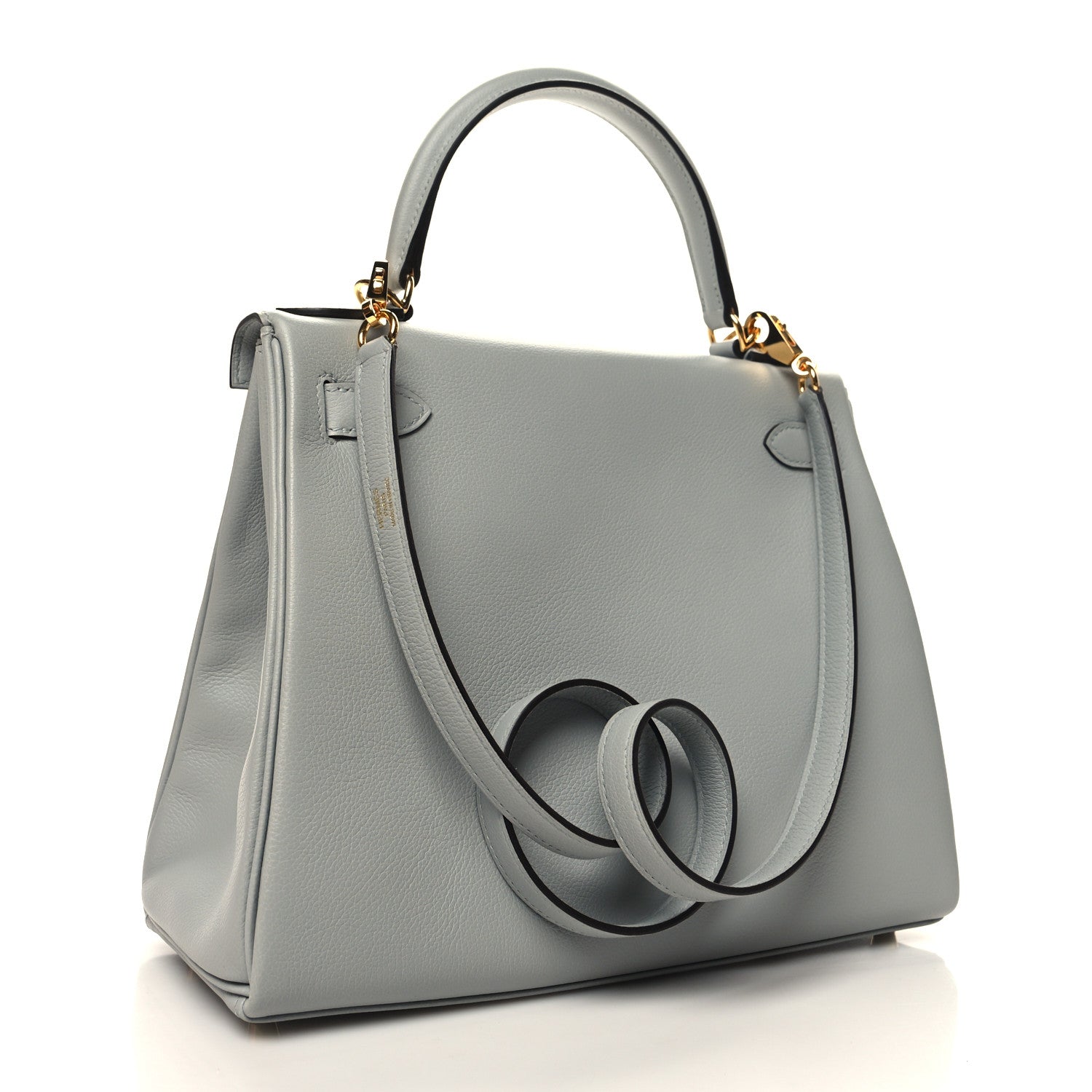 Hermes Evercolor Kelly Retourne 28 Bleu Glacier 3 of 13