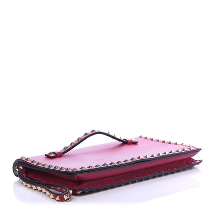 Valentino Garavani Nappa Rockstud Wristlet Clutch Cyclamin 4 of 11