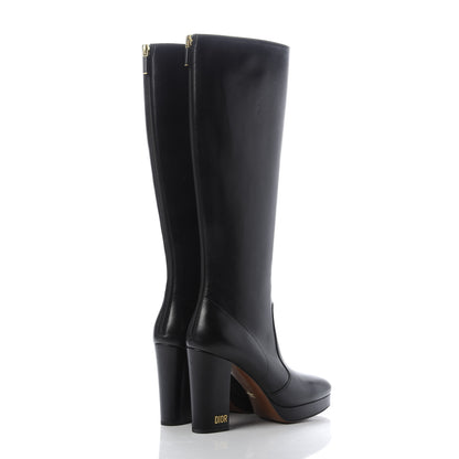Christian Dior Lambskin D-rise Platform Boots 38.5 Black 4 of 8