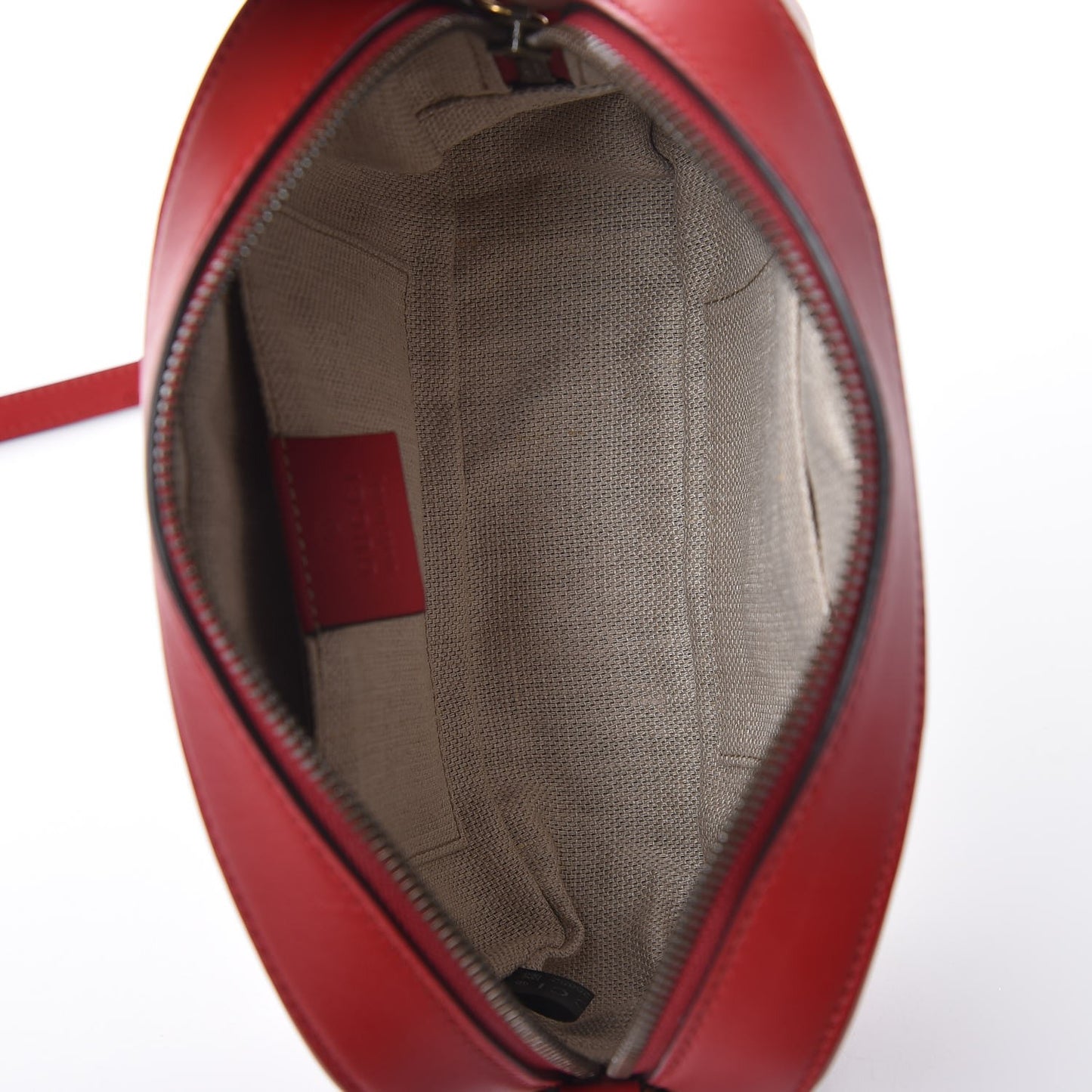 Calfskin Web Small Webby Bee Shoulder Bag Red
