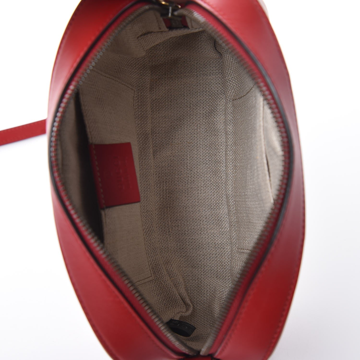 Gucci Calfskin Web Small Webby Bee Shoulder Bag Red 5 of 7