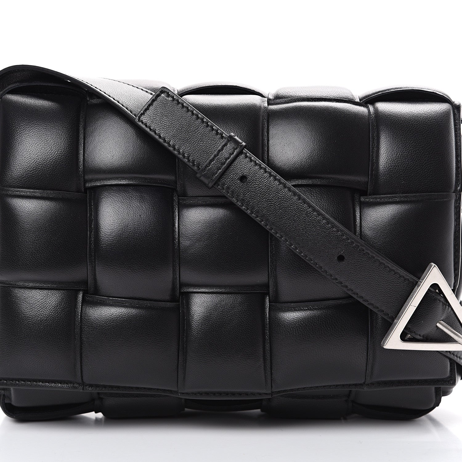Bottega Veneta Nappa Maxi Intreccio Padded Cassette Crossbody Bag Black 6 of 8