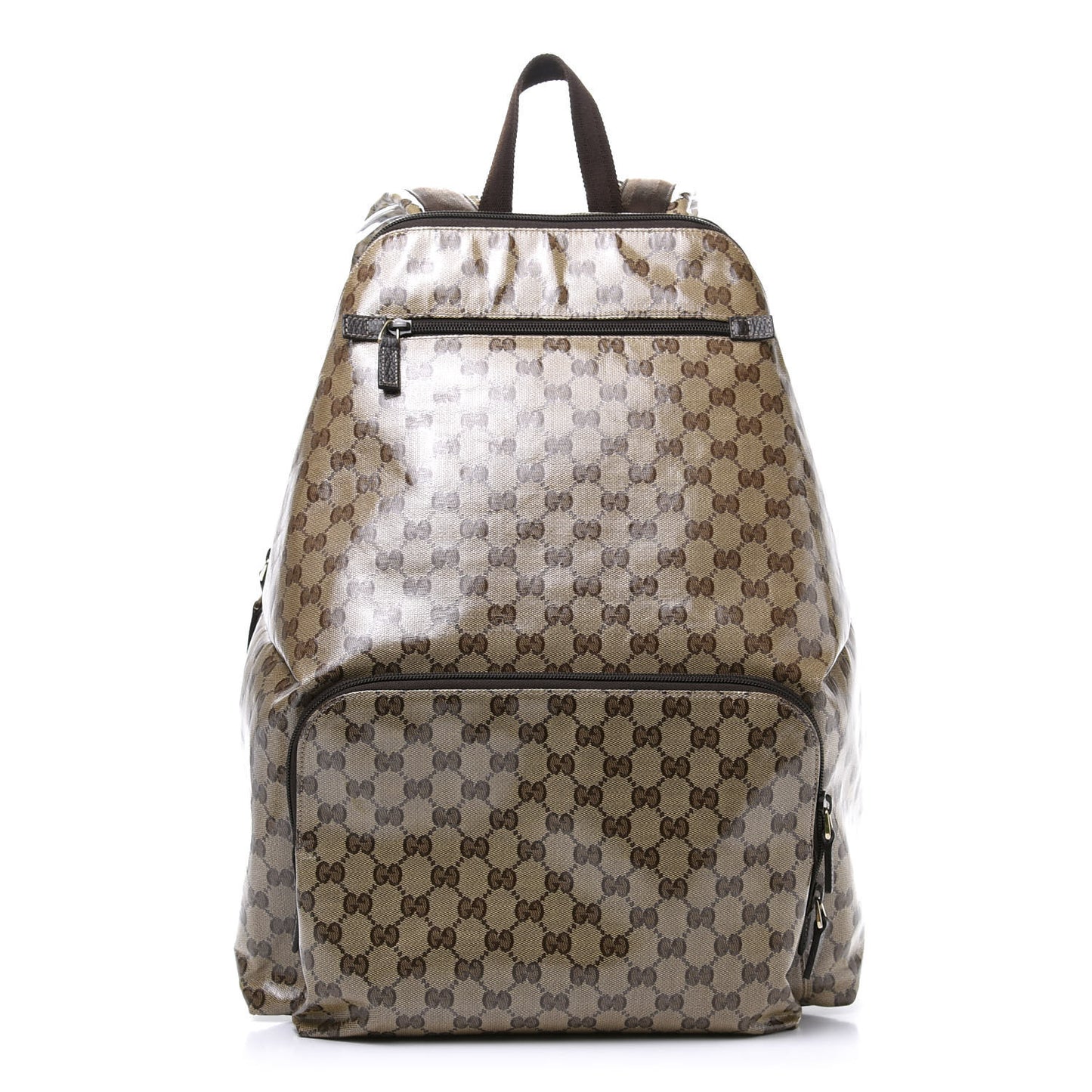 Crystal Monogram Backpack Dark Brown