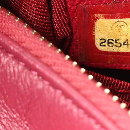 Chanel Aged Calfskin Quilted Small Gabrielle Hobo Fuchsia 7 of 10