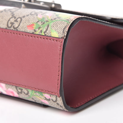 Gucci GG Supreme Monogram Blooms Small Padlock Shoulder Bag Beige Multicolor Dry Rose 9 of 9