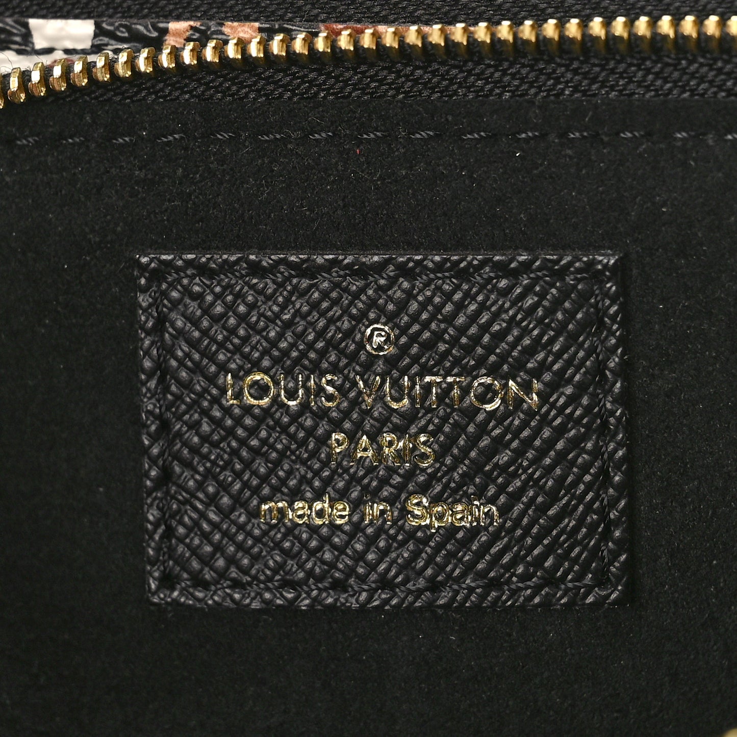 Monogram Giant Jungle Pochette Double Zip Black