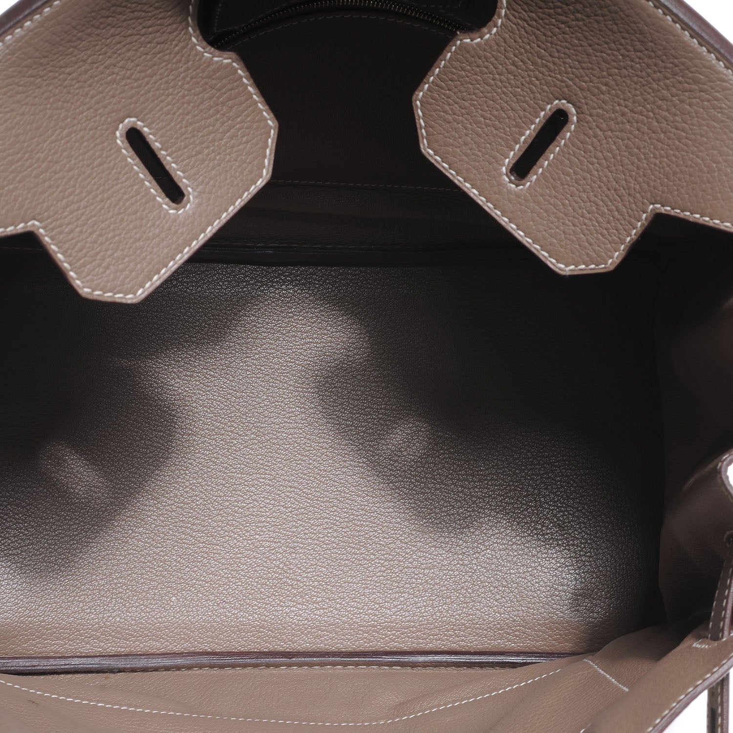 Hermes Taurillon Clemence Birkin 35 Etoupe 7 of 8