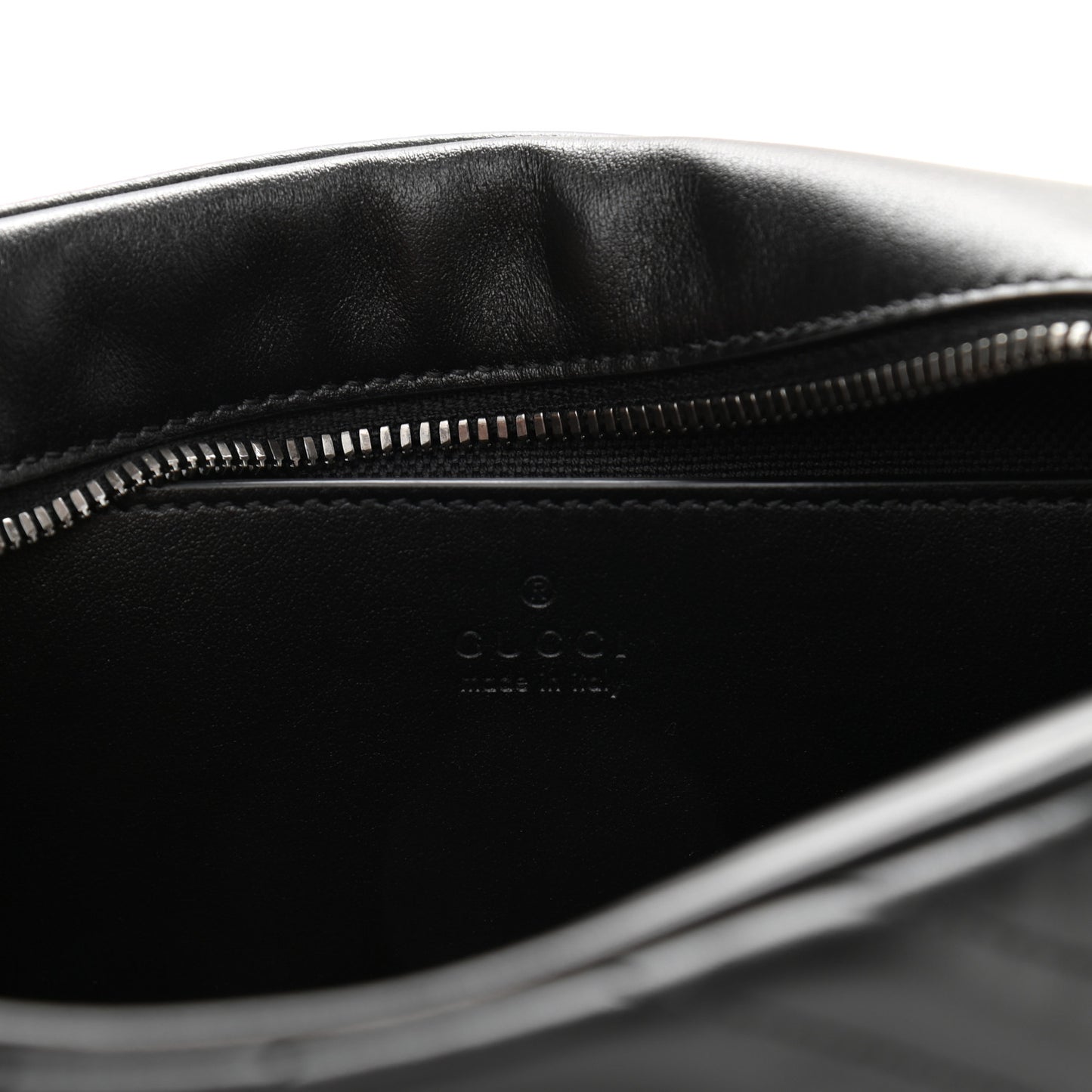Calfskin Matelasse Monochrome Small GG Marmont Chain Shoulder Bag Black