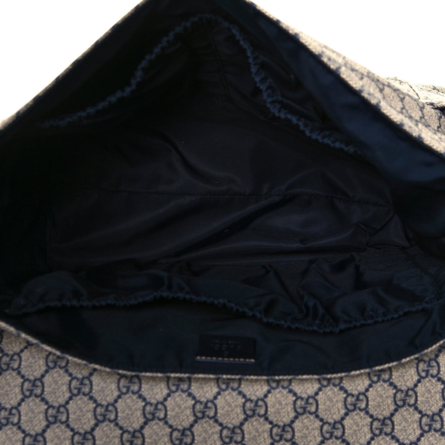 GG Plus Monogram Messenger Diaper Bag Navy