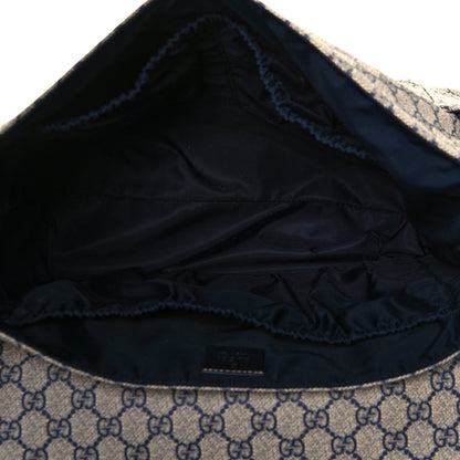 Gucci GG Plus Monogram Messenger Diaper Bag Navy 5 of 15