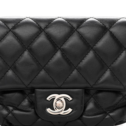 Chanel Calfskin Quilted CC Uniform Flap Belt Bag Black 8 of 11