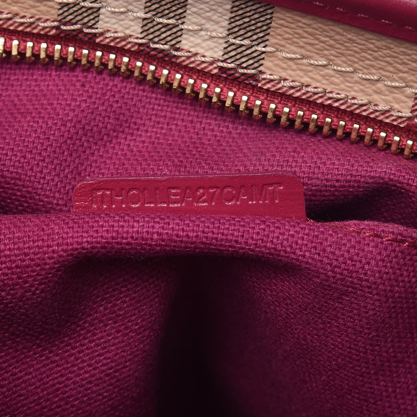 Haymarket Check Medium Regent Tote Dark Pink