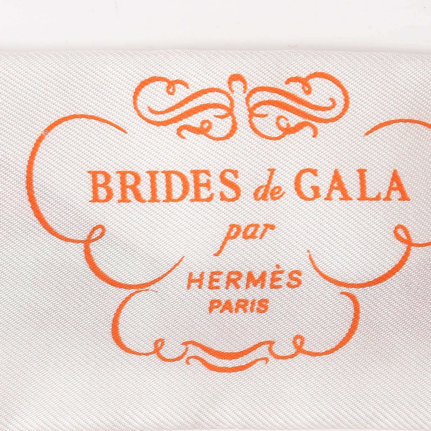 Hermes Silk Brides De Gala Twilly Blanc Orange Rouge 4 of 6