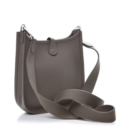 Hermes Taurillon Clemence Evelyne TPM Etain 3 of 8