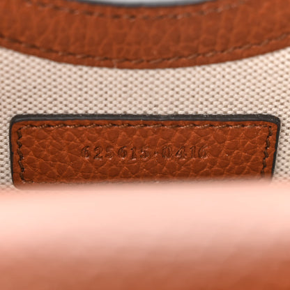 Gucci New Denim GG Monogram Dollar Calfskin Mini Horsebit 1955 Crossbody Bag Blue Tea Cuir Epilog 7 of 12