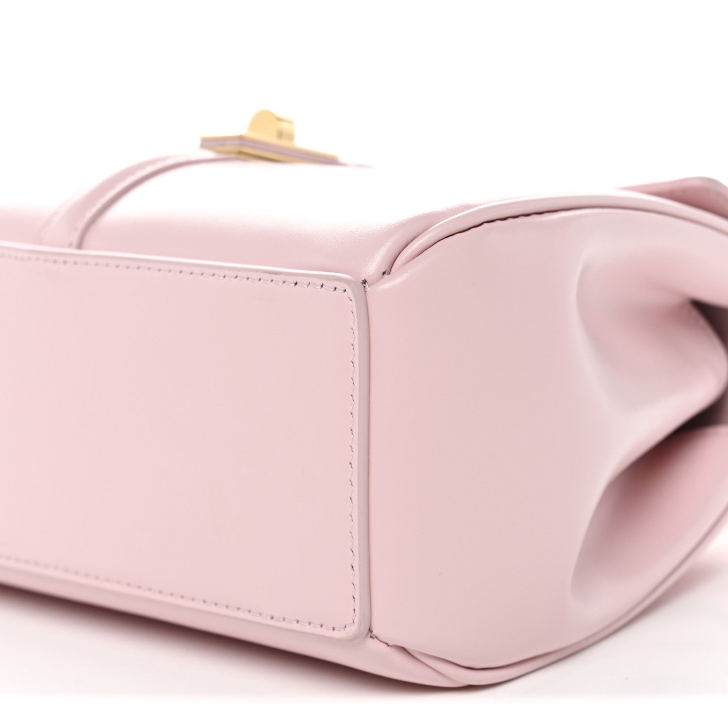 Celine Satinated Calfskin Mini 16 Top Handle Bag Pastel Pink 10 of 10