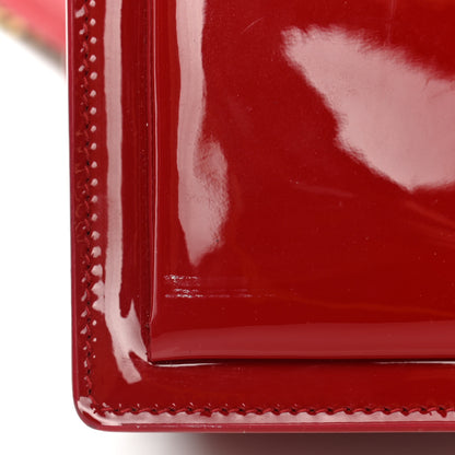 Saint Laurent Patent Small Monogram Sunset Red 12 of 13