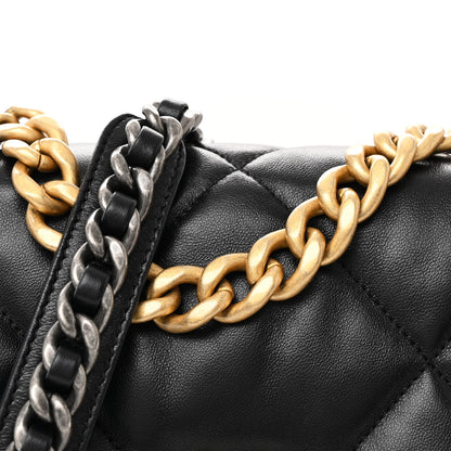 Chanel Lambskin Quilted Medium Chanel 19 Flap Black 8 of 11