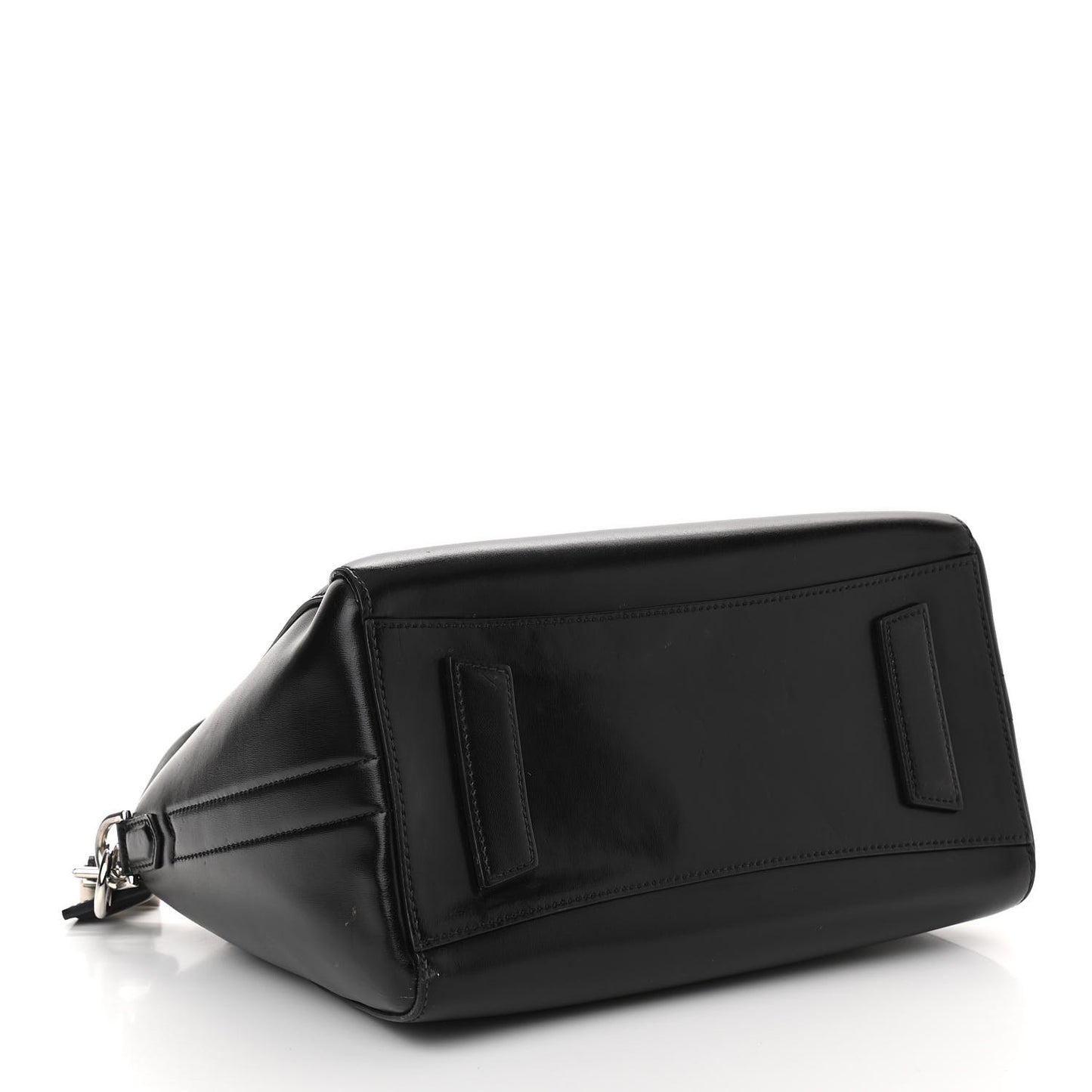 Shiny Lord Calfskin Small Antigona Black