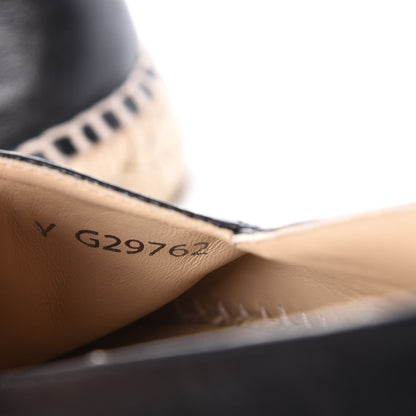 Chanel Lambskin CC Espadrilles 39 Black 9 of 14