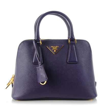 Prada Saffiano Lux Mini Promenade Tote Uva 1 of 8