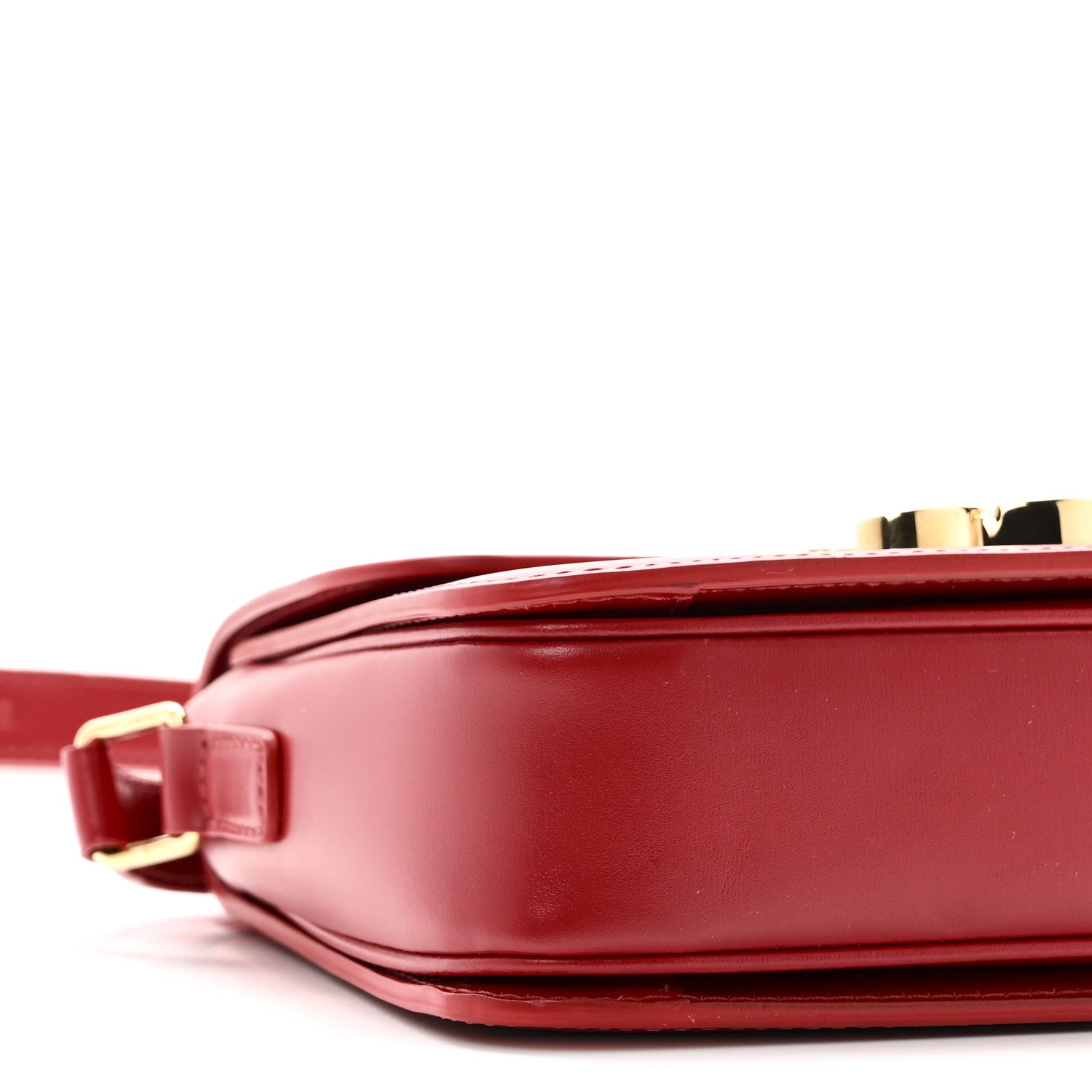 Celine Shiny Calfskin Teen Triomphe Red 9 of 10