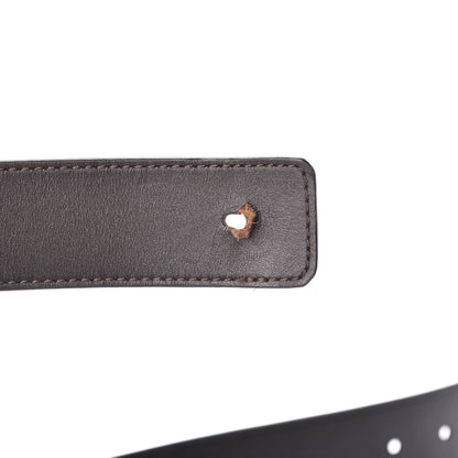 Louis Vuitton Calfskin 40mm LV Initiales Reversible Belt 100 40 Dark Brown Black 10 of 13