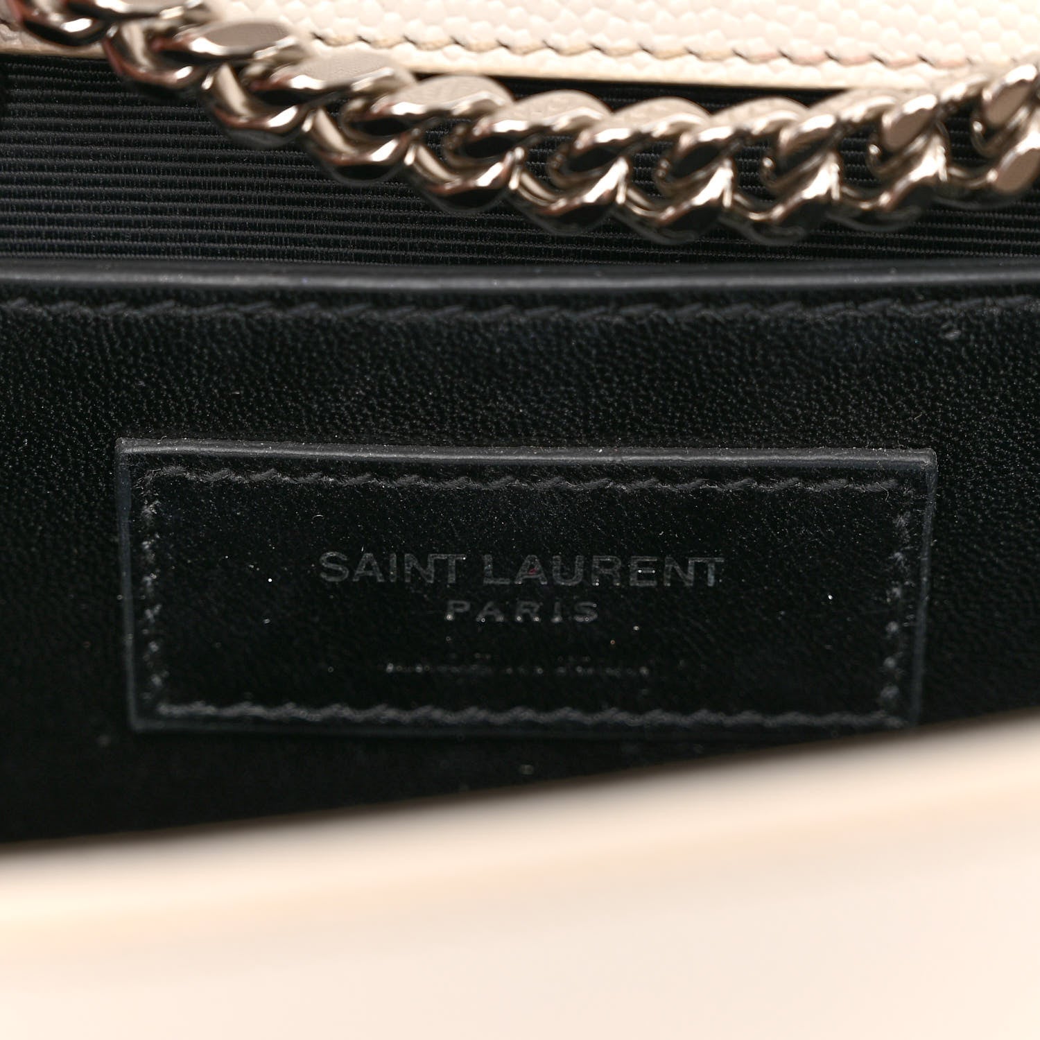 Saint Laurent Grain De Poudre Medium Classic Monogram Kate Satchel Icy White 6 of 11