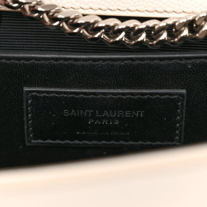 Saint Laurent Grain De Poudre Medium Classic Monogram Kate Satchel Icy White 6 of 11