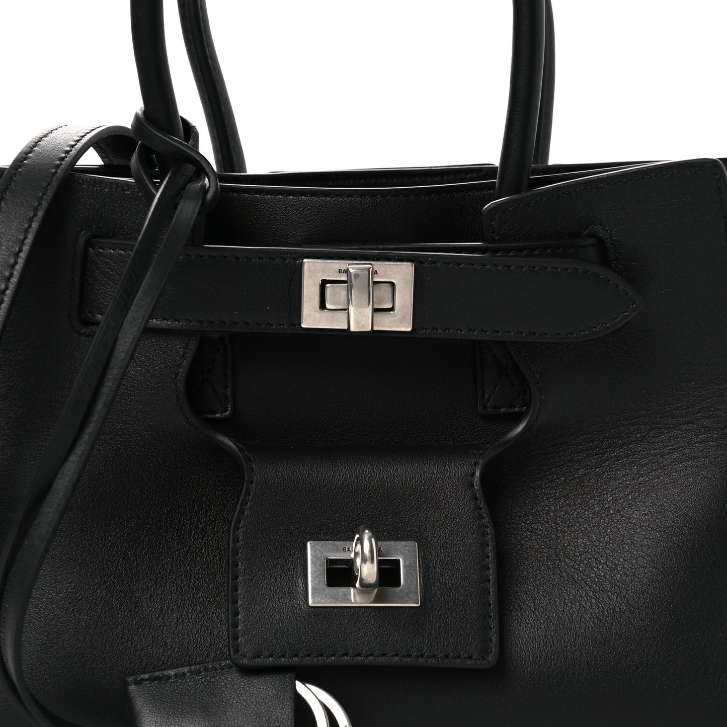 Smooth Calfskin Mini Bel Air Carry All Bag Black