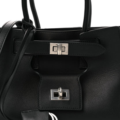 Balenciaga Smooth Calfskin Mini Bel Air Carry All Bag Black 8 of 10