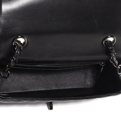 Chanel Lambskin Chevron Quilted Mini Rectangular Flap So Black 6 of 9