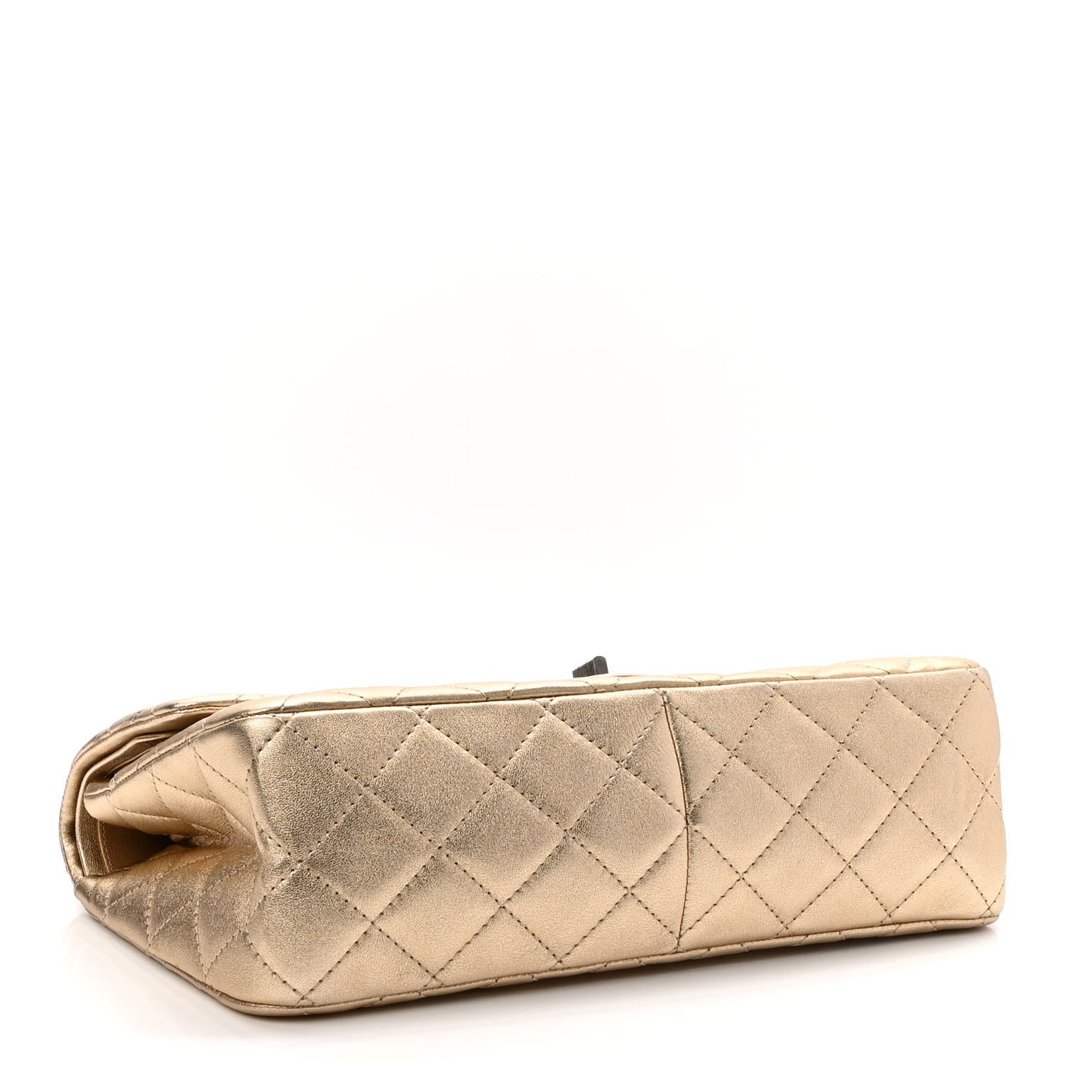 Chanel Metallic Aged Calfskin Quilted 2.55 Reissue 227 Flap Gold 3 of 10