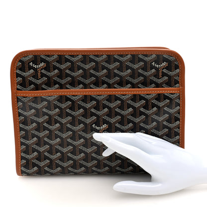 Goyard Goyardine Jouvence MM Toiletry Pouch Black Gold 2 of 7