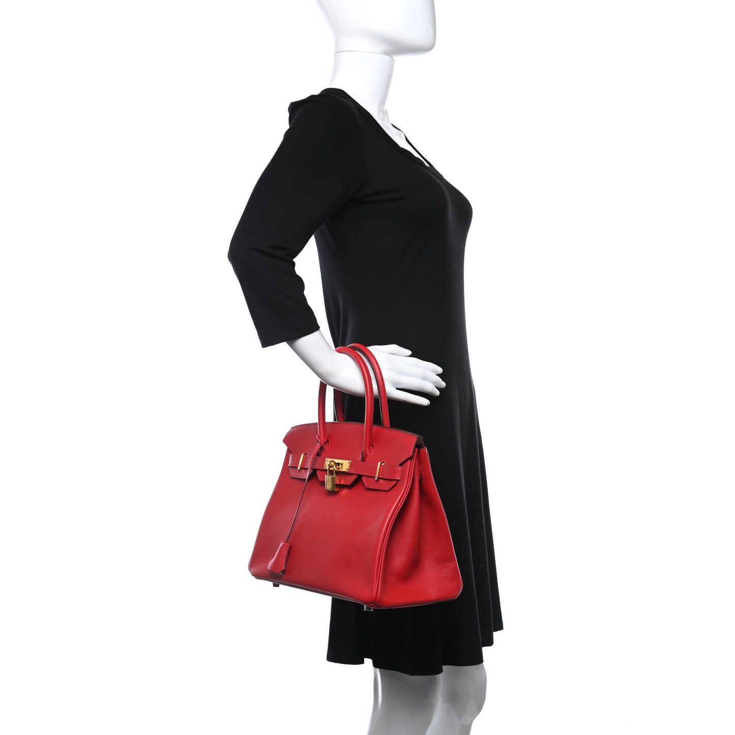 Epsom Birkin 30 Rouge Casaque