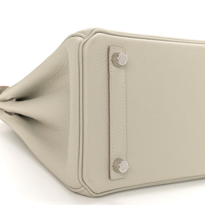 Hermes Togo Verso Birkin 25 Gris Perle 9 of 13